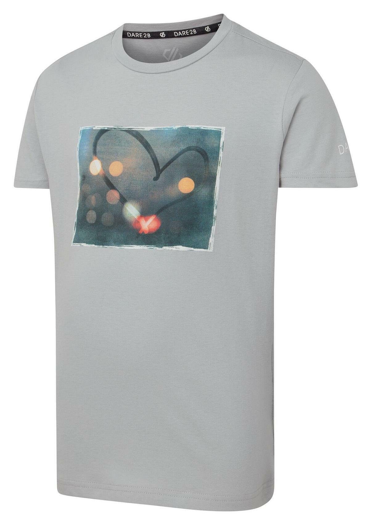 Dare2b T-Shirt Go Beyond mit Print Argent Grey