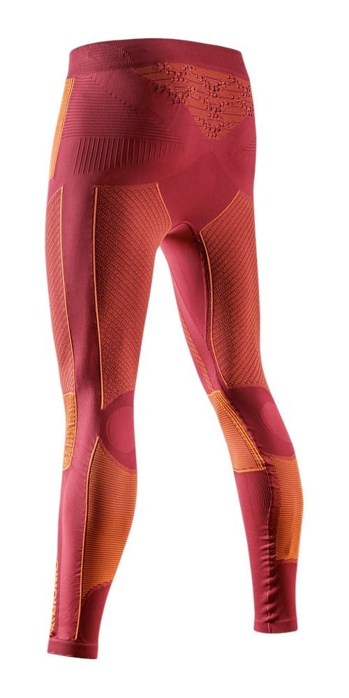 X-Bionic Funktionshose Pant Energy Accumulator 4.0 lang Unterwäsche weinrot/orange Herren