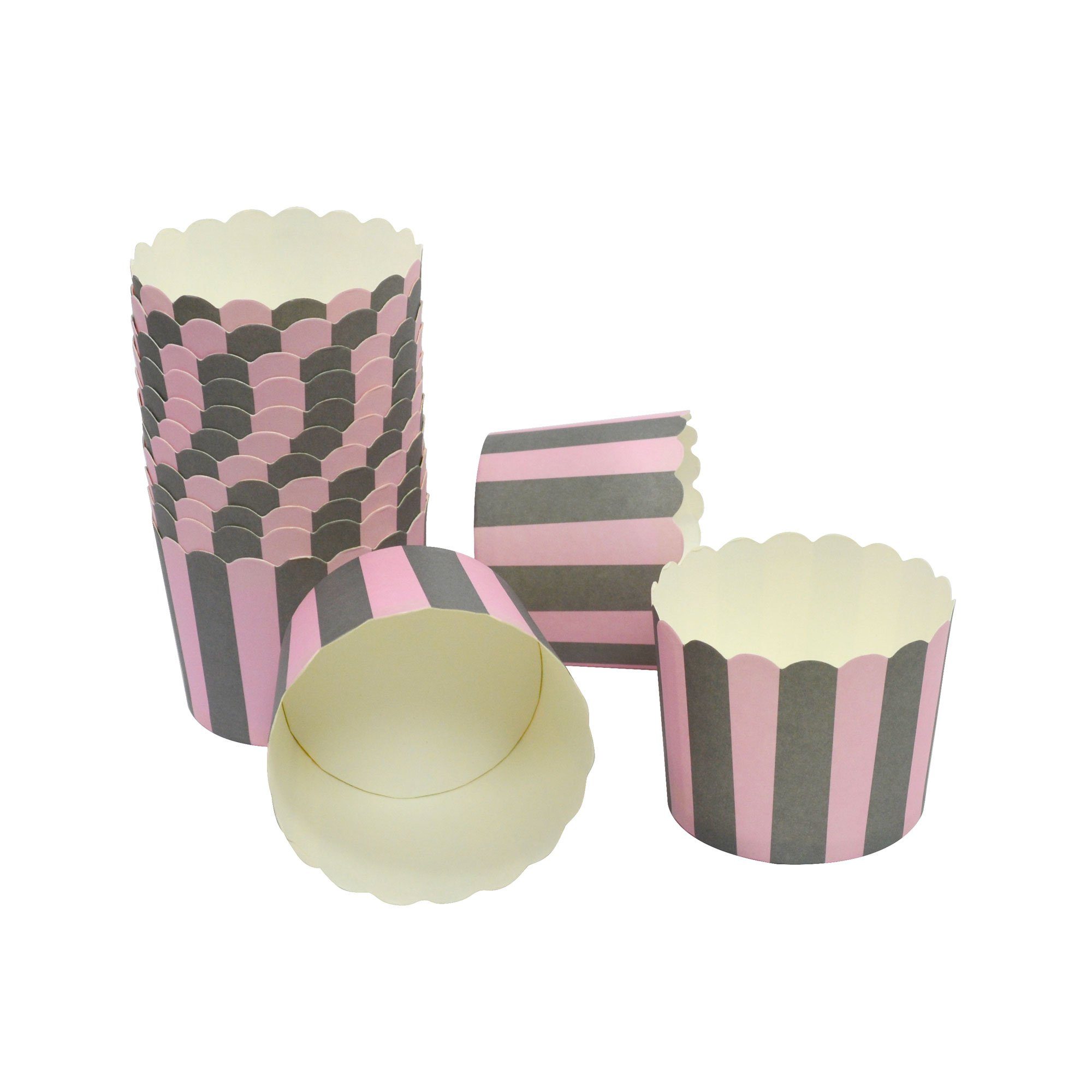 Frau WUNDERVoll Muffinform Muffin Backformenk, groß Durchmesser 6,1 cm, rosa-, (100-tlg)
