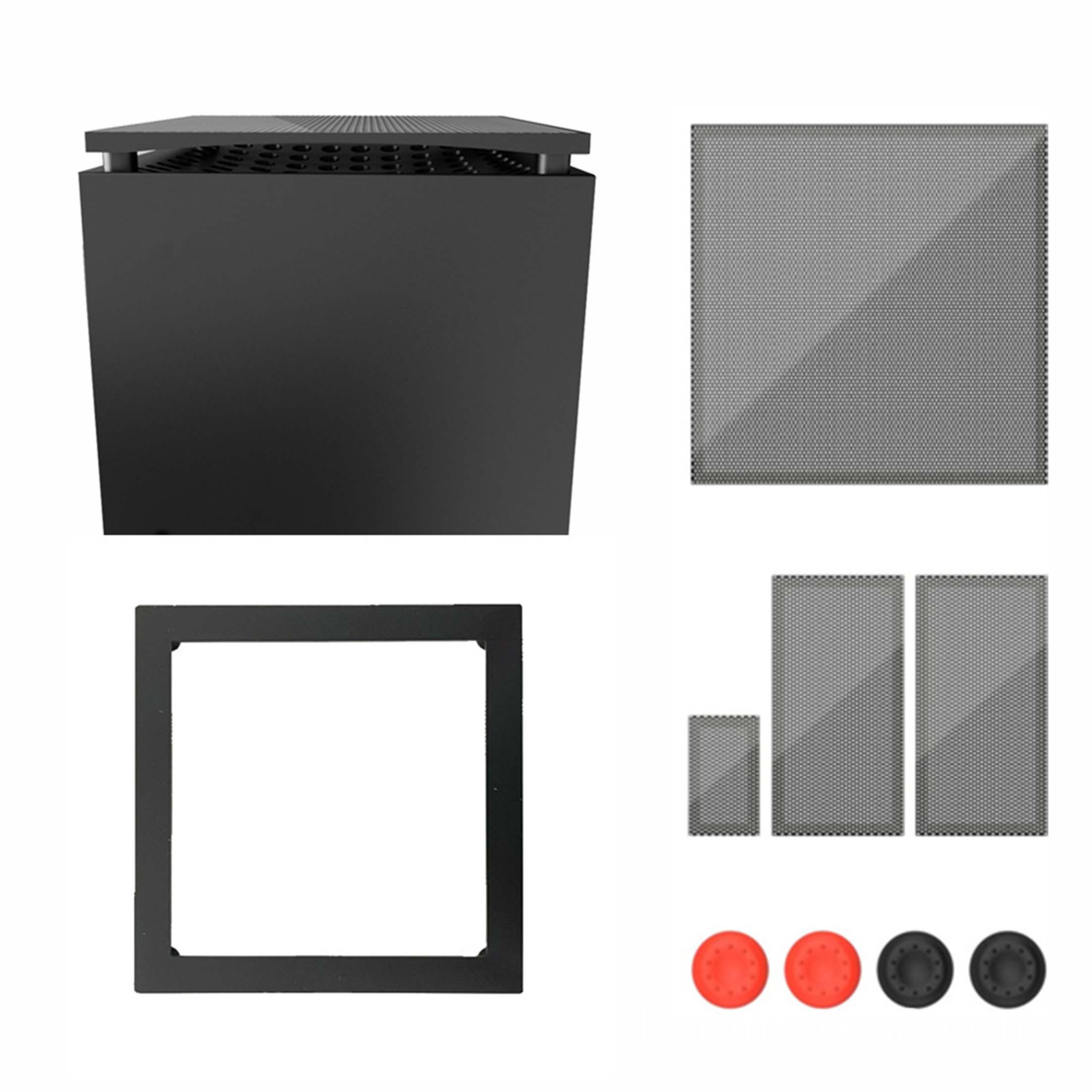 KINSI Staubfilter-Kit, Kühlerhalterung für Xbox X-Serie Xbox-Controller (Multifunktionales Staubfilter-Kühlungsset, Xbox Staubschutzgitter)