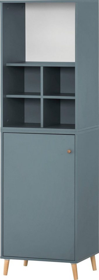 Schildmeyer Büro-Set Serie 500, bestehend aus 1 Regal, 1 Schrank, 1  Regalkreuz, Regaleinsatz für alle offenen Fächer geeignet