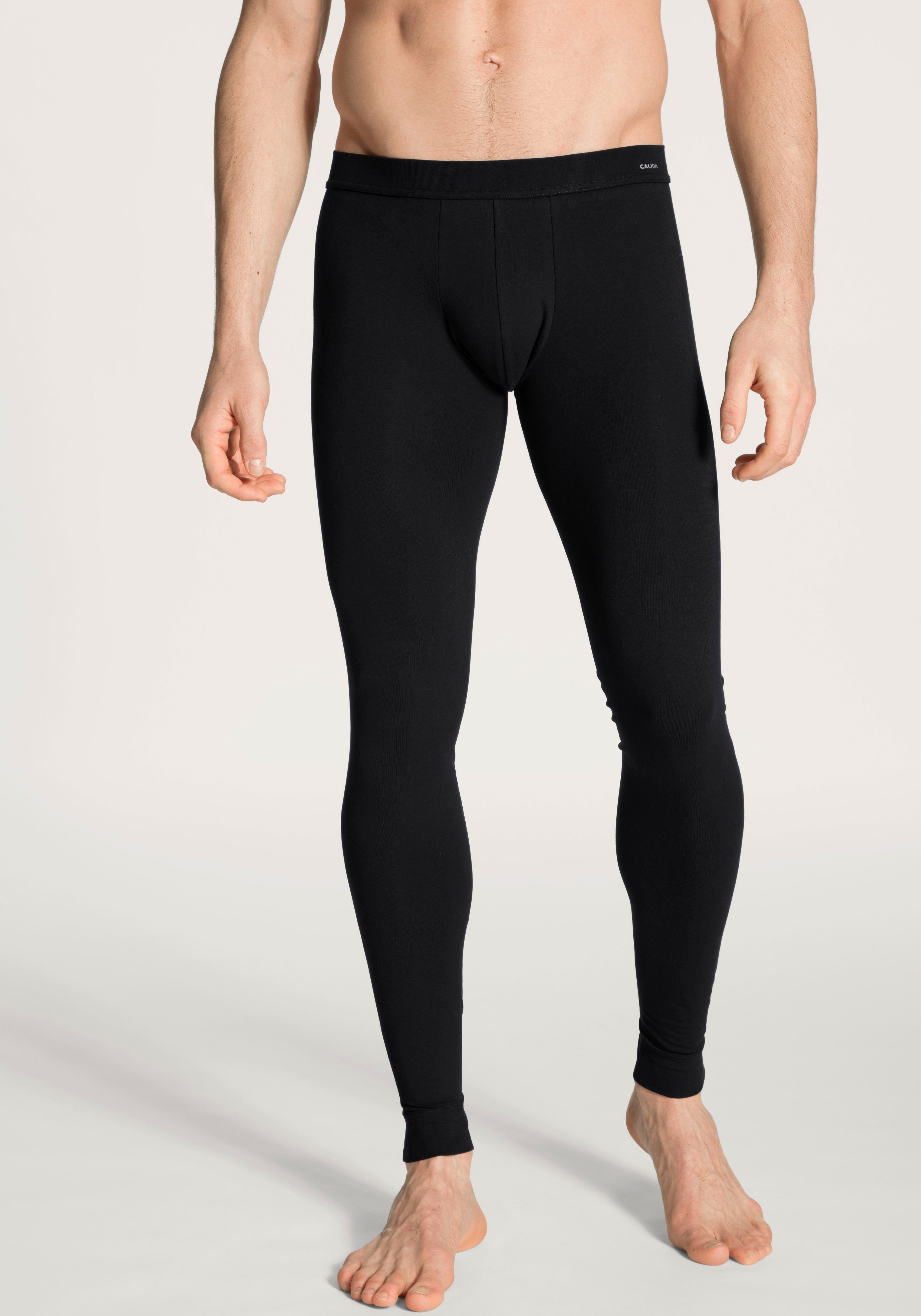 CALIDA Lange Unterhose Cotton Code mit Komfortbund, elastisch, Single Jersey-Qualität