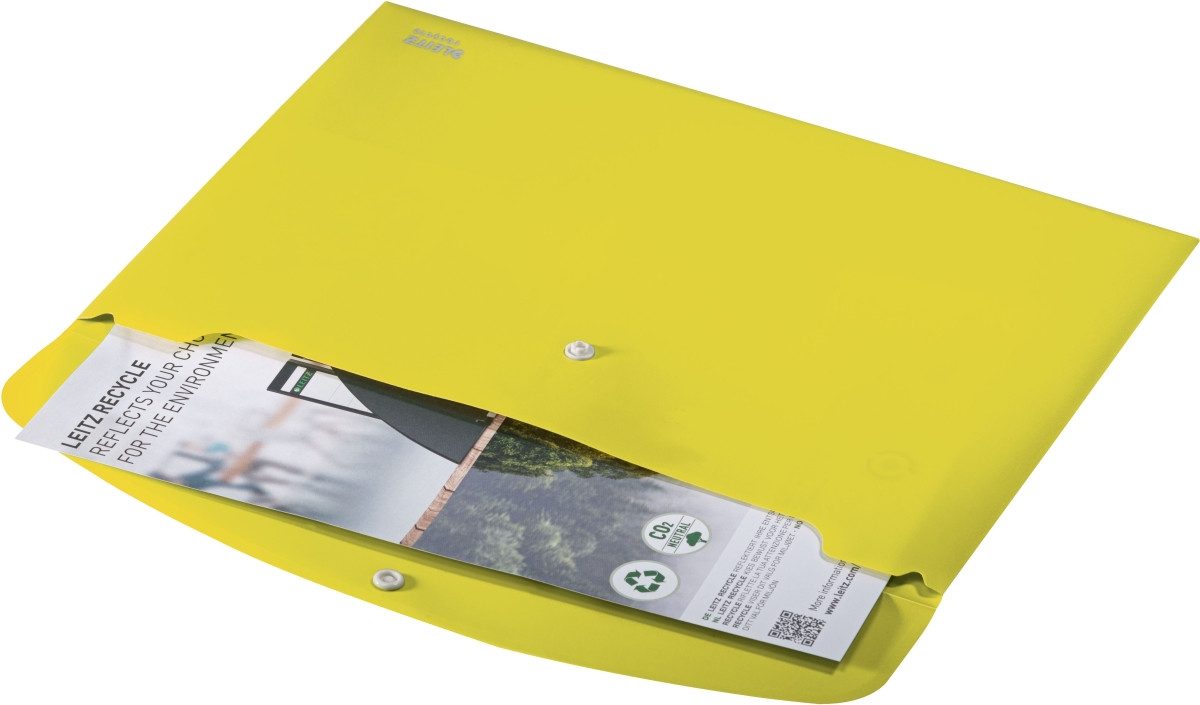 LEITZ Fächermappe Sammelmappe Recycle A4 PP gelb