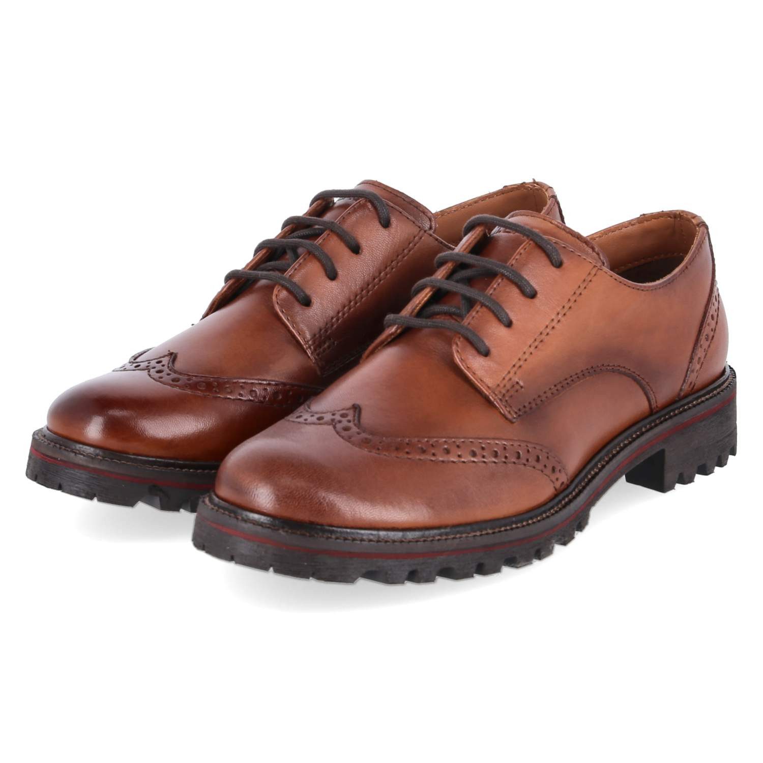 BAGATT TT.Bagatt D32A4X013000-6300 Damen Glattleder brown Schnürschuh