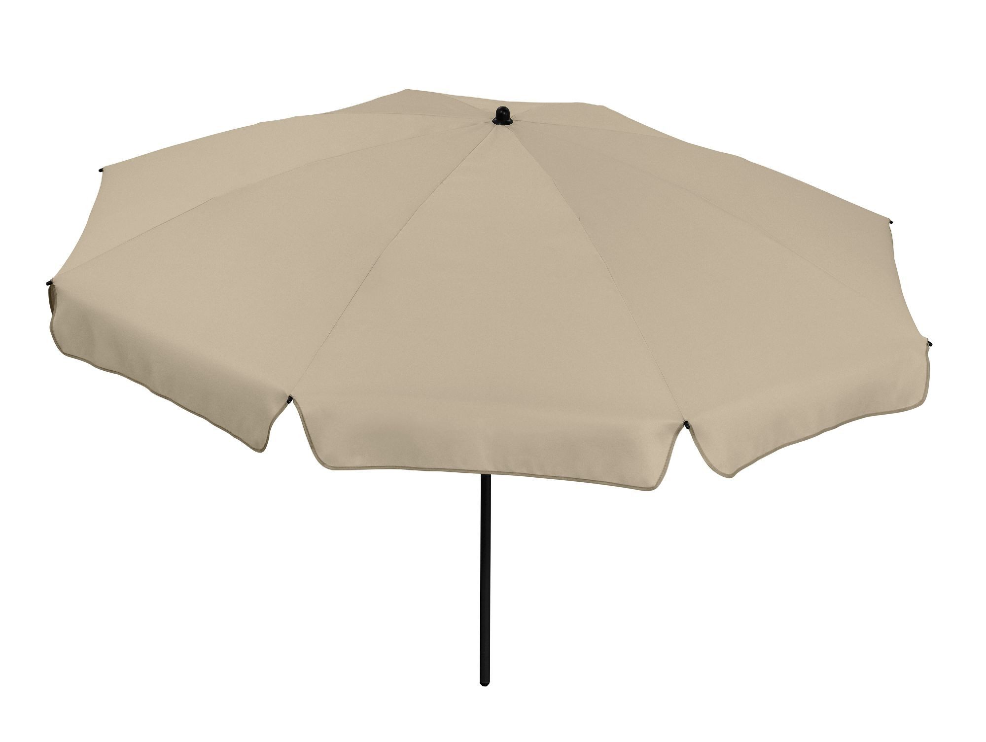 FARE Sonnenschirm M, Volant, höhenverstellbar, Ø 180 cm, UPF 50+, knickbar, Fiberglasschienen, Tragefutteral