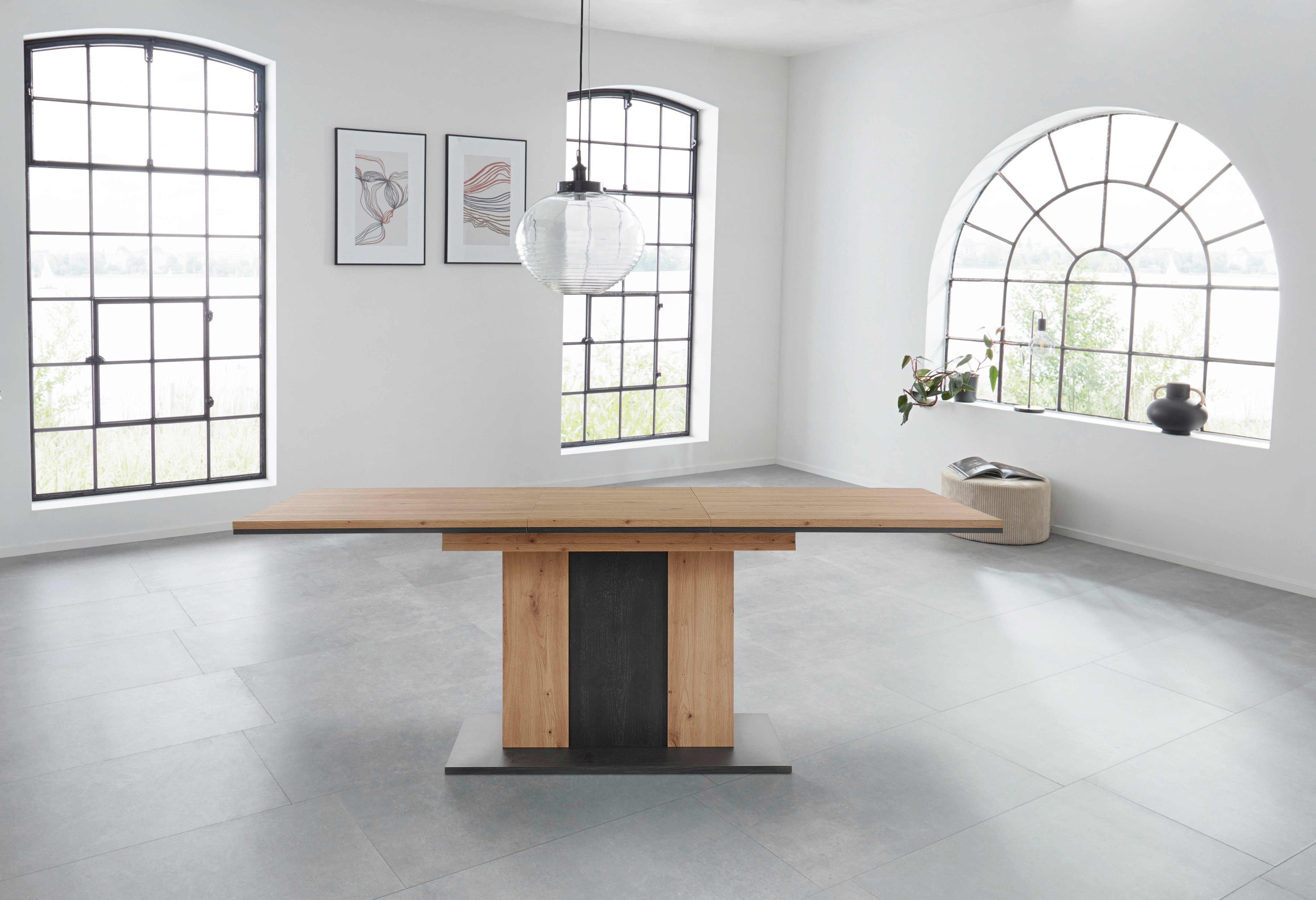 HELA Esstisch Atlanta T, Ausziehbar von Breite 160-210 cm günstig online kaufen