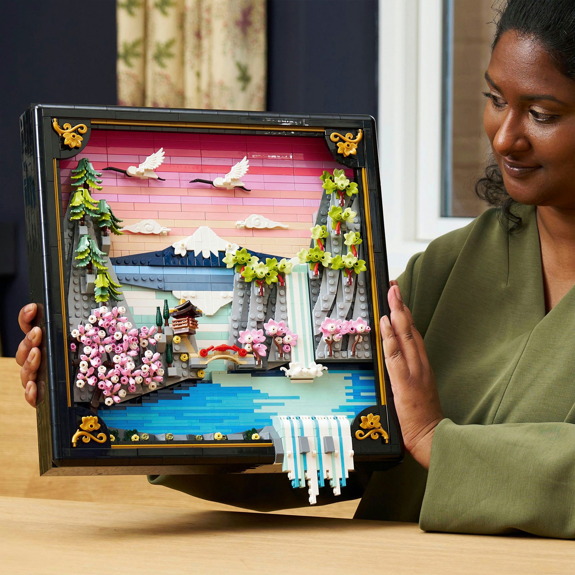 LEGO® Japanische Kirschblütenlandschaft (31218), LEGO ART Konstruktionsspielsteine, (1892 St), Made in Europe