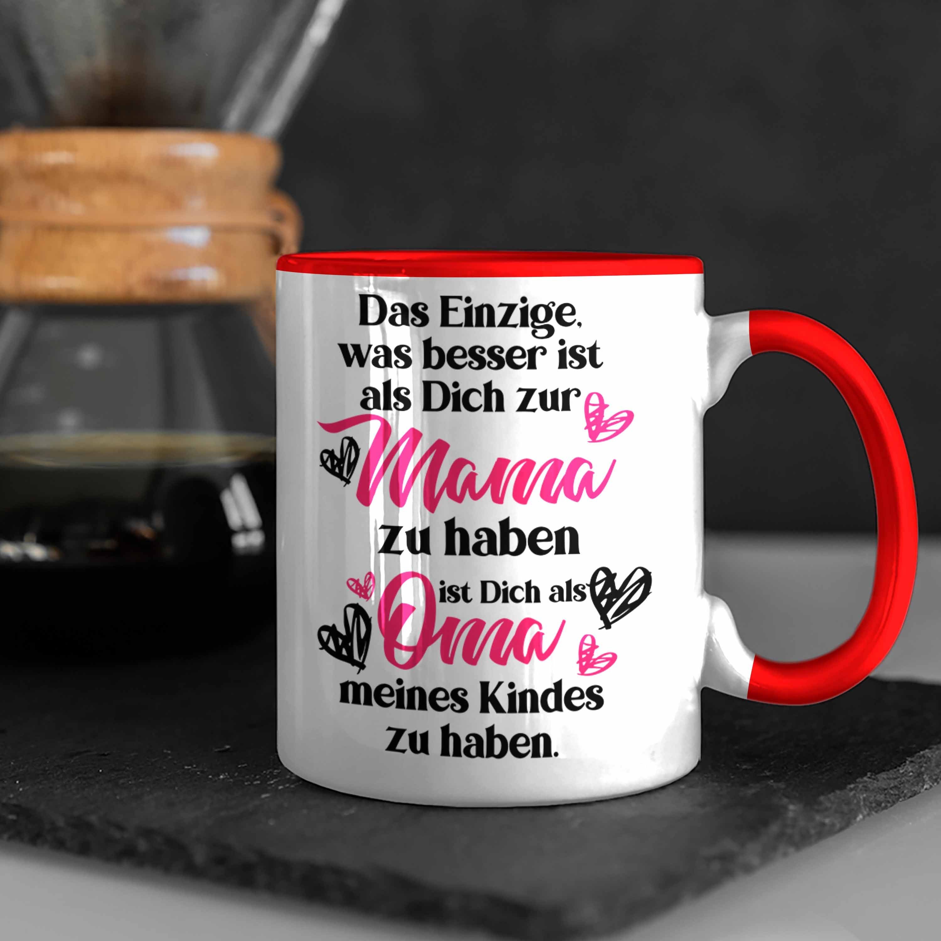 Tasse - Muttertag Mama Spruch Rot Muttertagsgeschenk Kaffeetasse Tasse Trendation Spruch Tasse Mama Trendation Geschenk Mutter