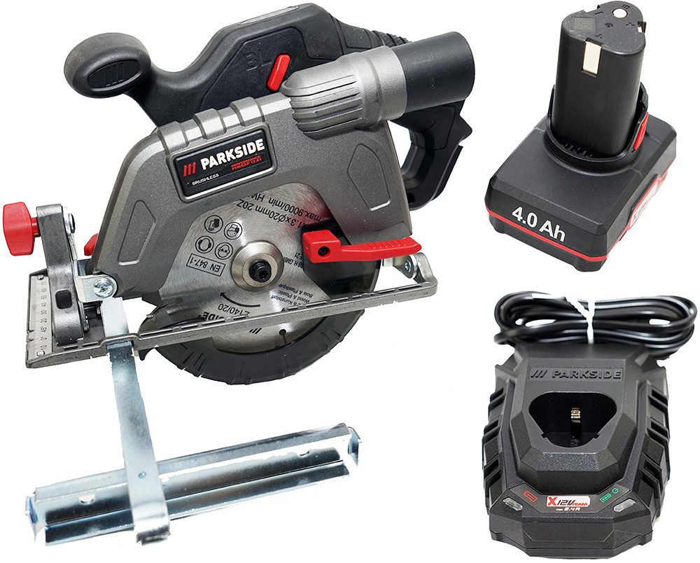 PARKSIDE PERFORMANCE® Akku-Handkreissäge 12V Akku Hand Kreissäge PHKSAP 12 im Transportkoffer