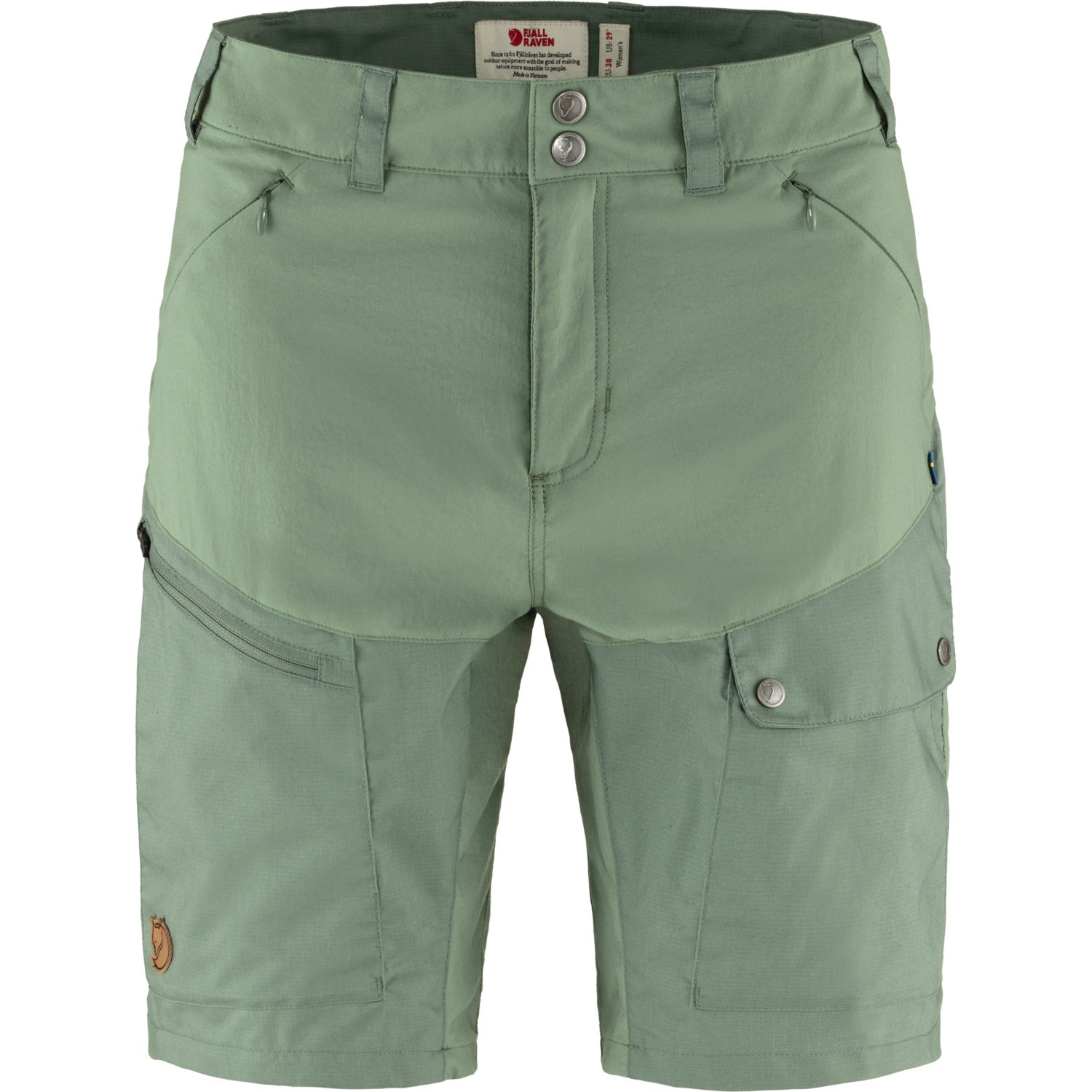 Fjällräven Trekkinghose FJÄLLRÄVEN Abisko Midsummer Shorts W Jade Green-Patina Green