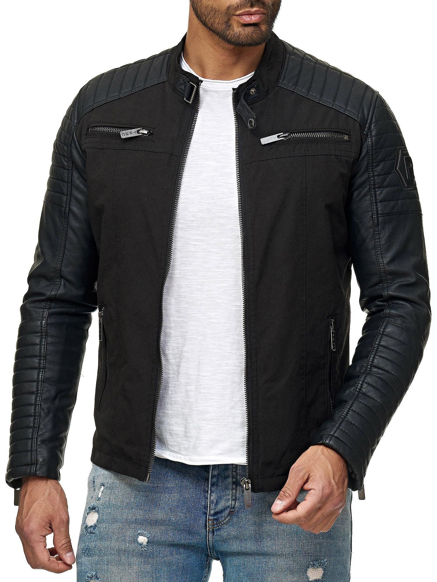 RedBridge Bikerjacke mit robusten Kunstlederärmeln im günstig online kaufen
