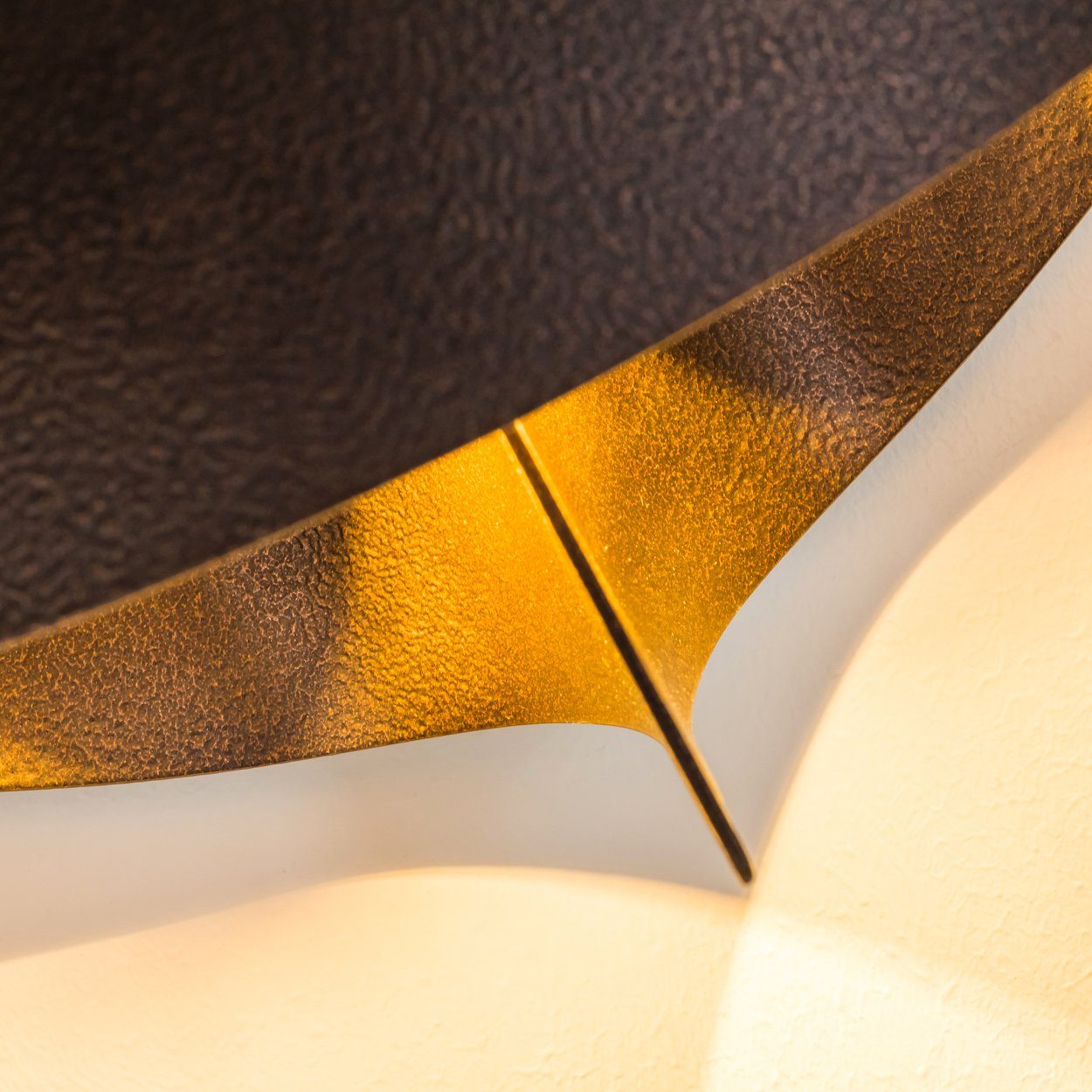 Leuchtmittel, im Bronze/Braun, Wandlampe Design Lichteffekt 2xG9 »Aschi« hofstein in ohne Wandleuchte Watt, fliessendem Metall Strahler organisch 33 3000 Kelvin, aus mit