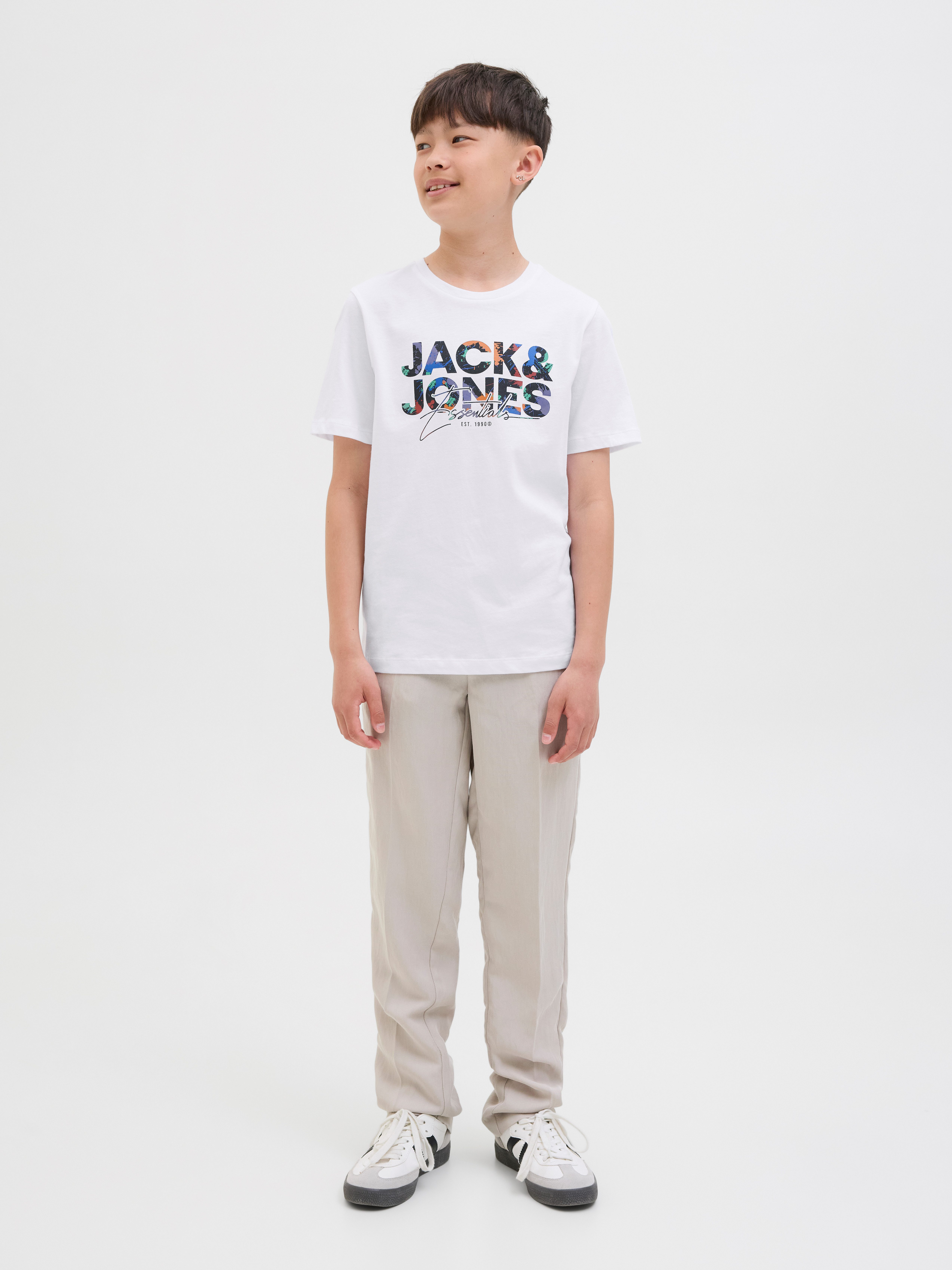 Jack & Jones Junior Rundhalsshirt JJGEPLAS TEE SS CREW NECK JNR Baumwolle, regular fit – Bild 4 von 5