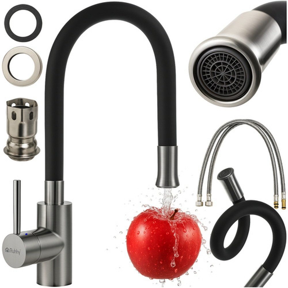 Ruhhy Küchenarmatur Küchenspülarmatur Spülarmatur (Spar-Set, 1-St., flexibe günstig online kaufen