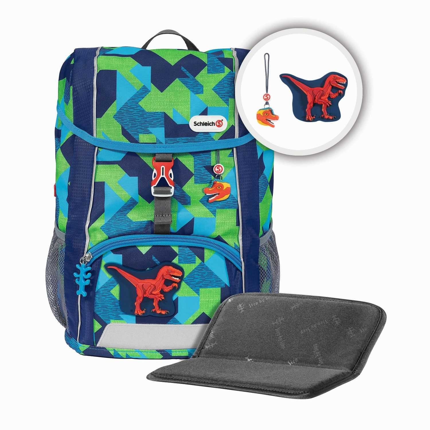Step by Step Kinderrucksack KID Schleich® Rucksack-Set Dinosaurs Velociraptor 3-teilig