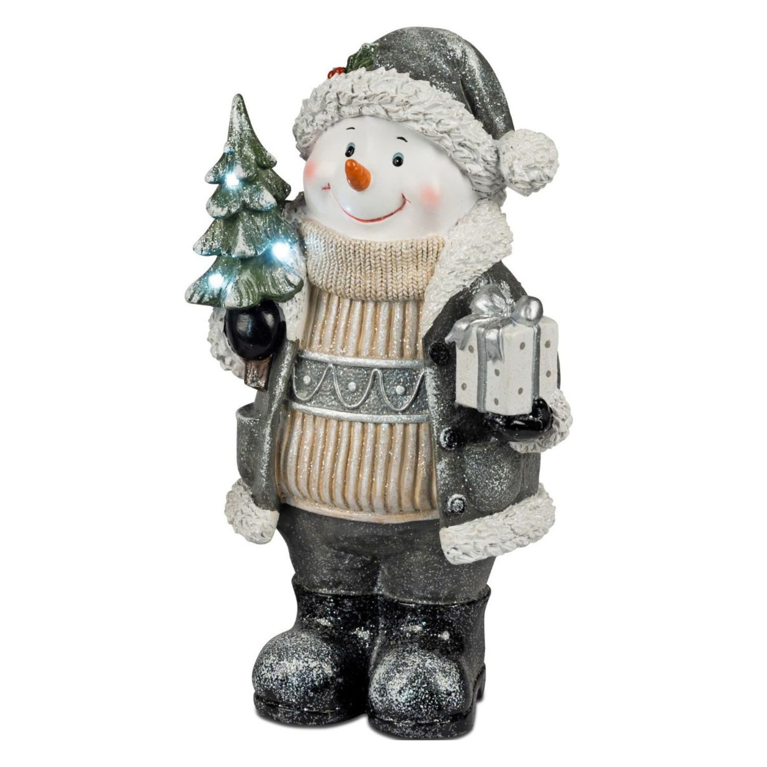 formano Weihnachtsfigur Winterzeit, Mit Timerfunktion, Mehrfarbig, Schneemann, H: 35cm