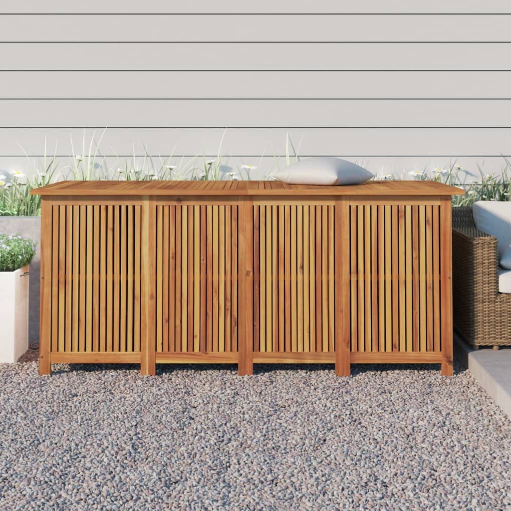 vidaXL Auflagenbox 175 x 80 x 75 cm Gartenbox 175x80x75 cm Massivholz Akazie Auflagenbox