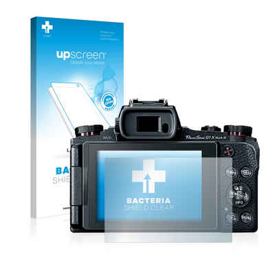 upscreen Schutzfolie für Canon PowerShot G1 X Mark III, Displayschutzfolie, Folie Premium klar antibakteriell