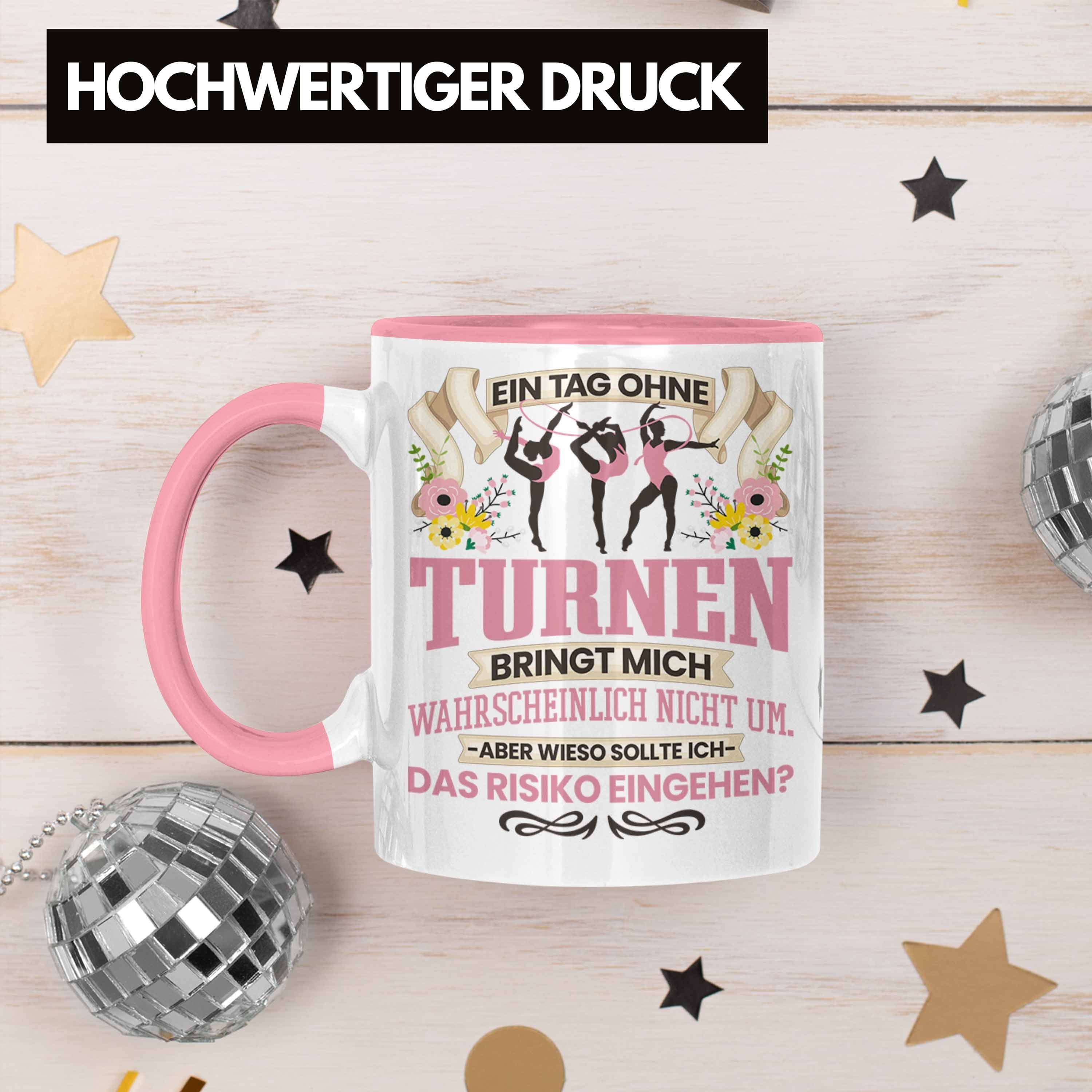 Trendation Tasse Trendation Rosa - Mädchen für Leichta Turnerin Frauen Tasse Turnen Geschenk