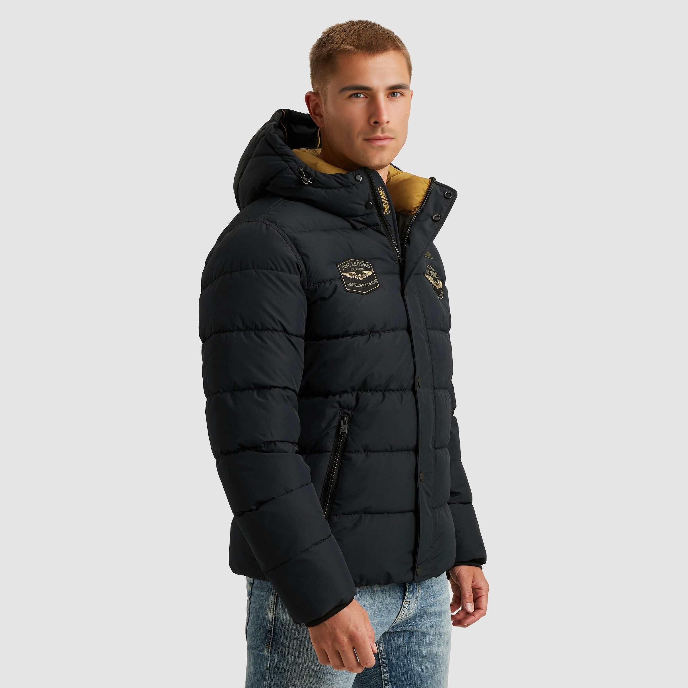 PME LEGEND Steppjacke mit Kapuze und günstig online kaufen