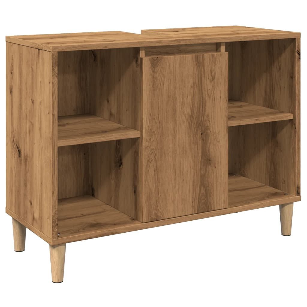 Badezimmerspiegelschrank Badschrank Braun Artisan-Eiche 80x33x60 cm Holzwerkstoff