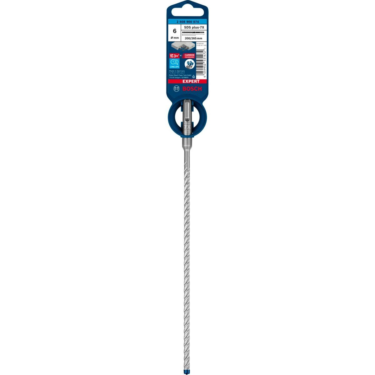 BOSCH Betonbohrer EXPERT Hammerbohrer SDS plus-7X 6x200x265mm
