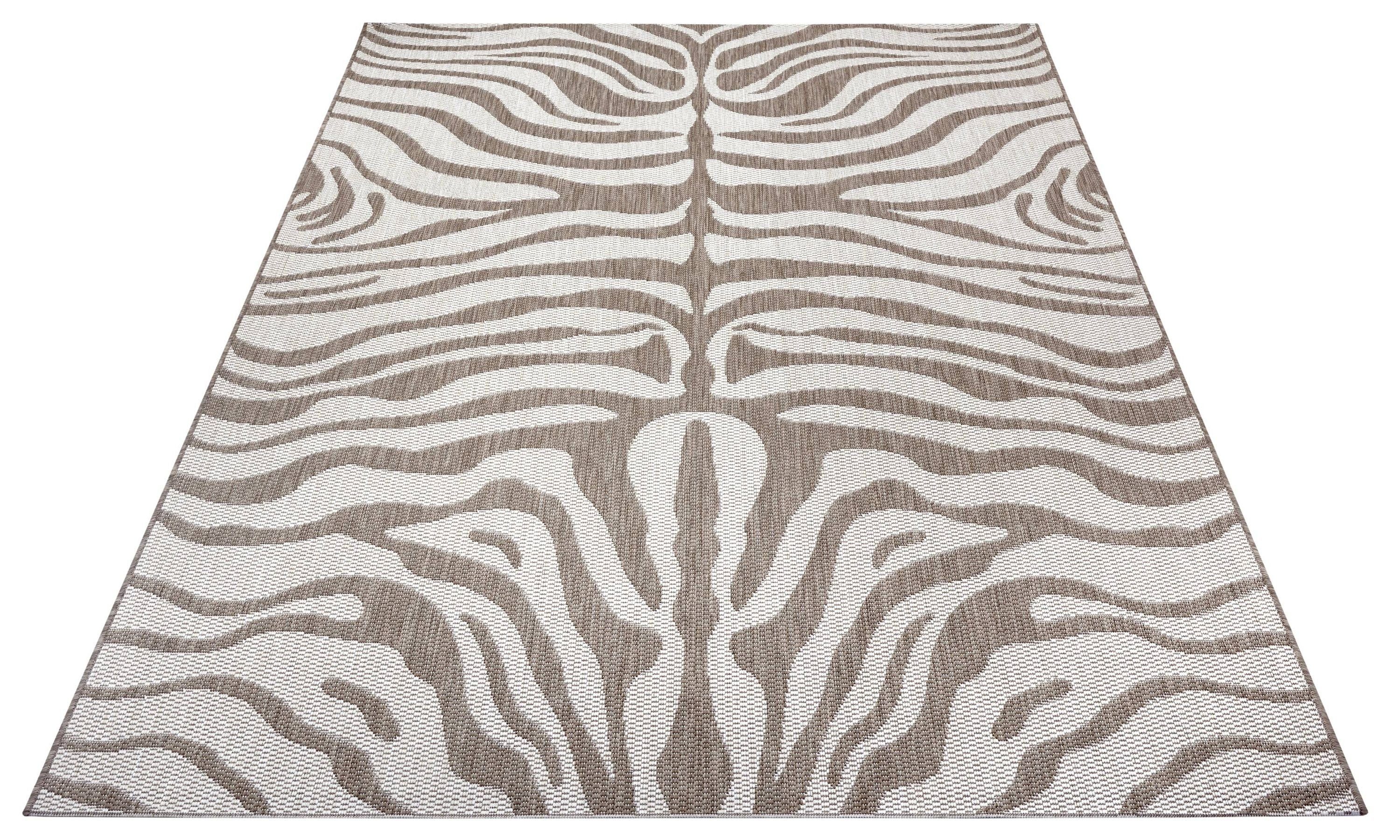 Outdoorteppich WAVRE, GMD Living, rechteckig, x cream 3 Höhe: light-brown 150 80 mm, cm Flachgewebe-Teppich