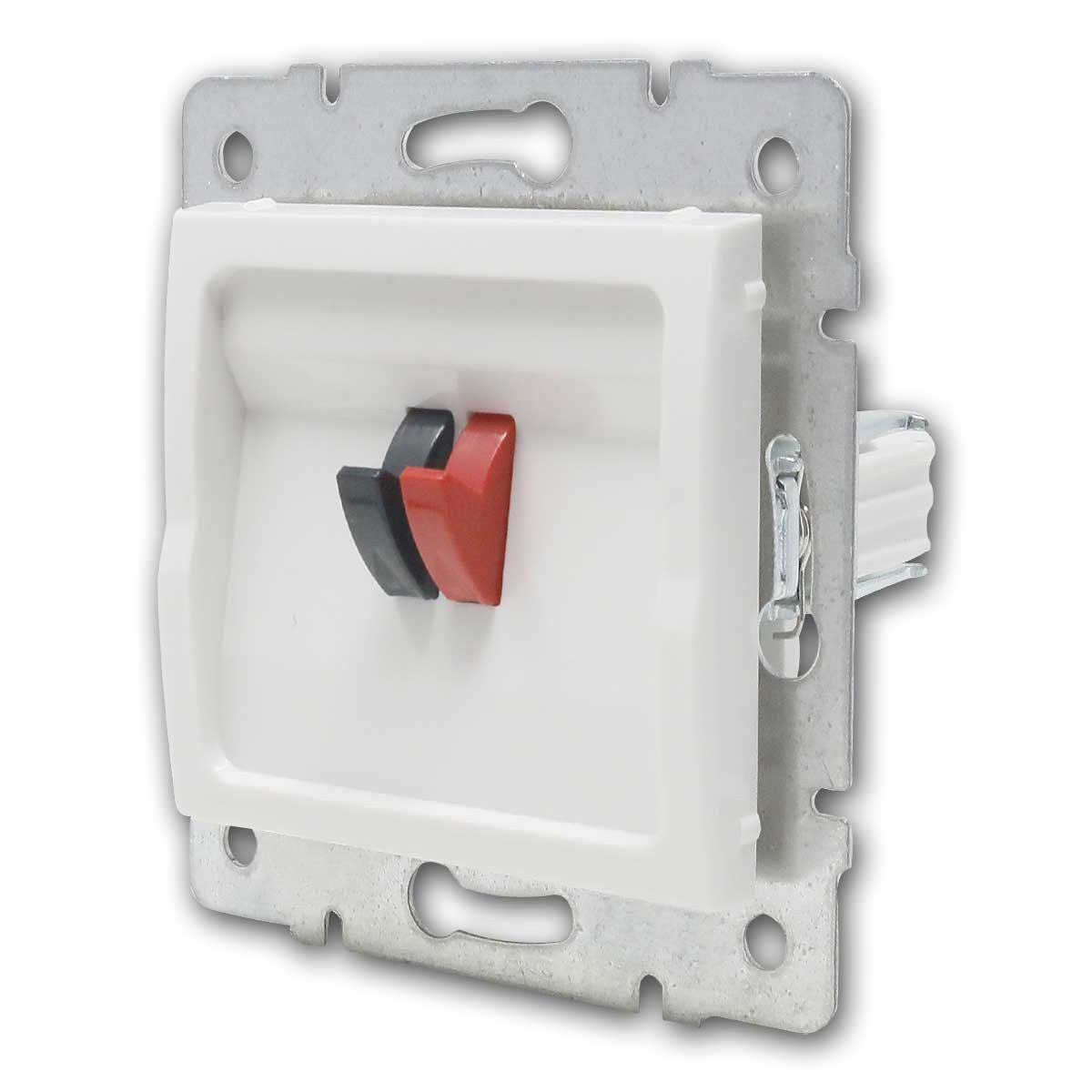 Kanlux Unterputz-Anschluss LOGI Lautsprecherdose weiß, ohne Rahmen