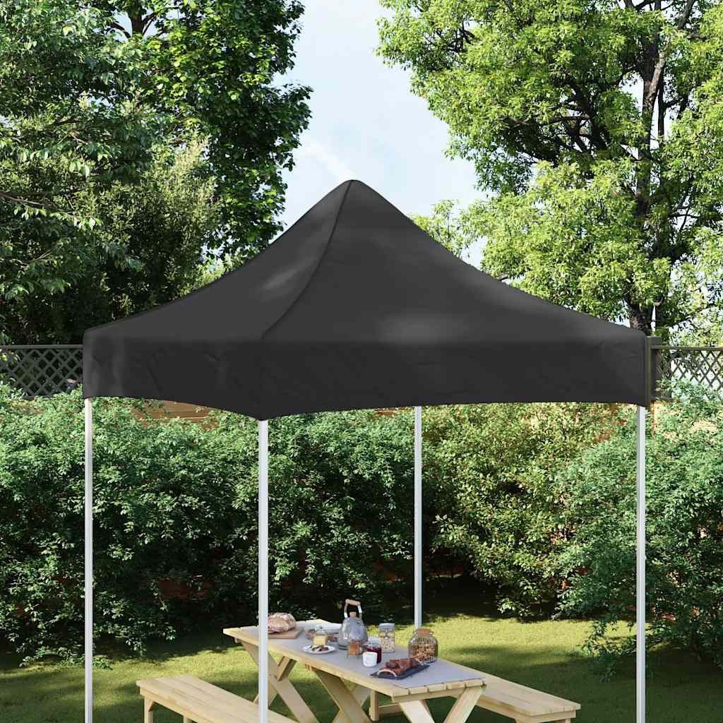 vidaXL Pavillon-Ersatzdach Partyzelt-Dach 2x2 m Schwarz 270 g/m², 200 x 200 cm