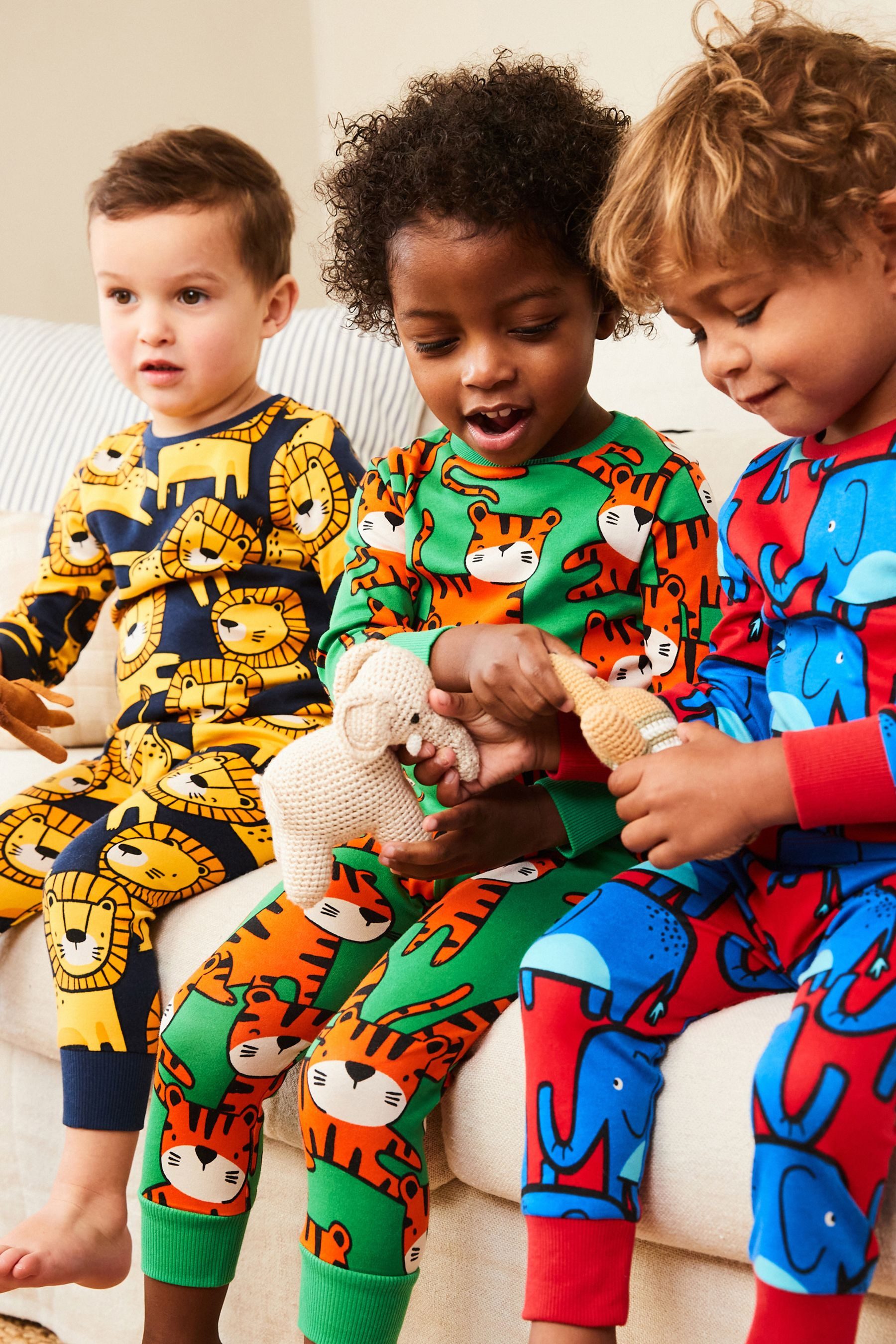 Next Pyjama 3er Pack Snuggle Schlafanzuge 6 tlg