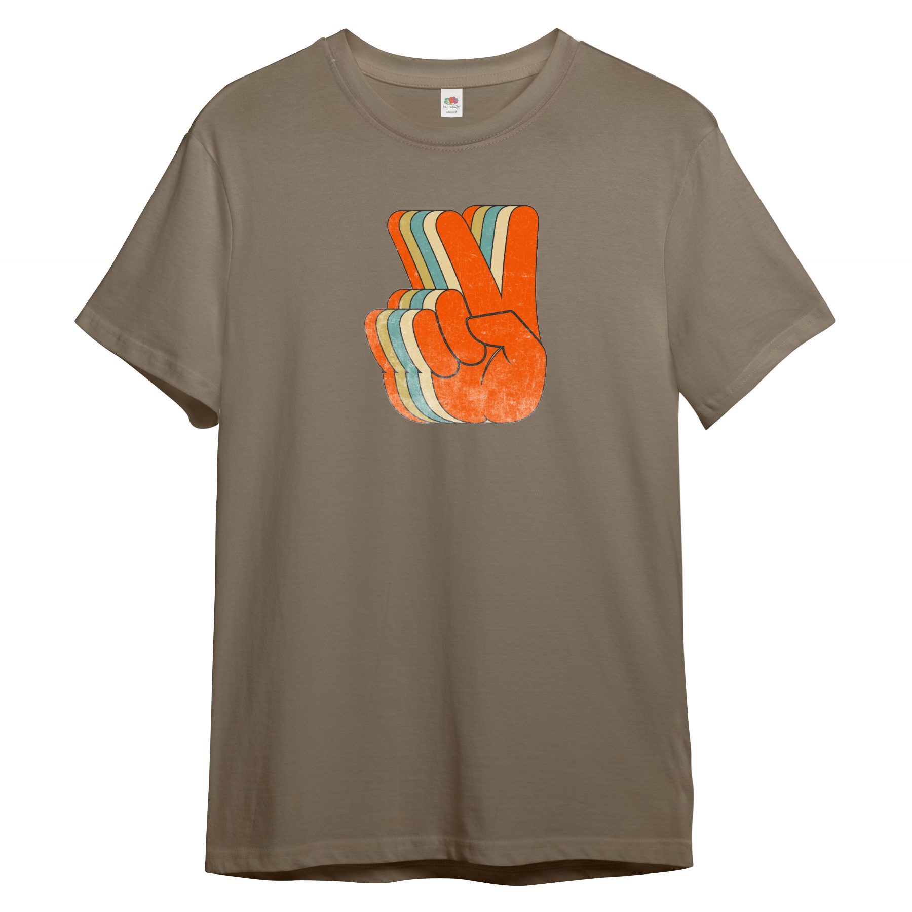 PAULGOS Print-Shirt Herren T-Shirt "Retro PEACE"