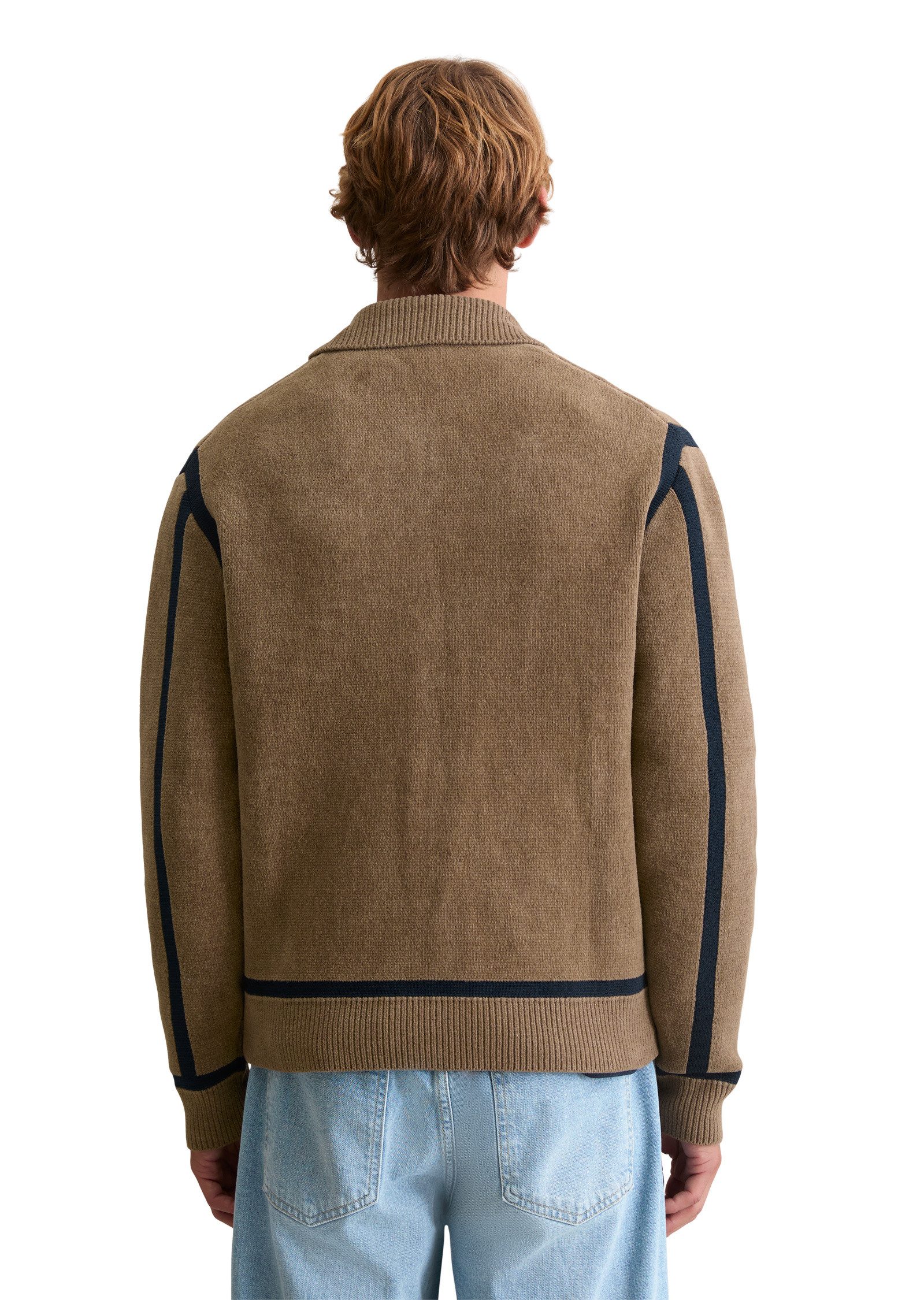 Marc O'Polo DENIM Cardigan aus weichem Bio-Baumwoll-Chenille