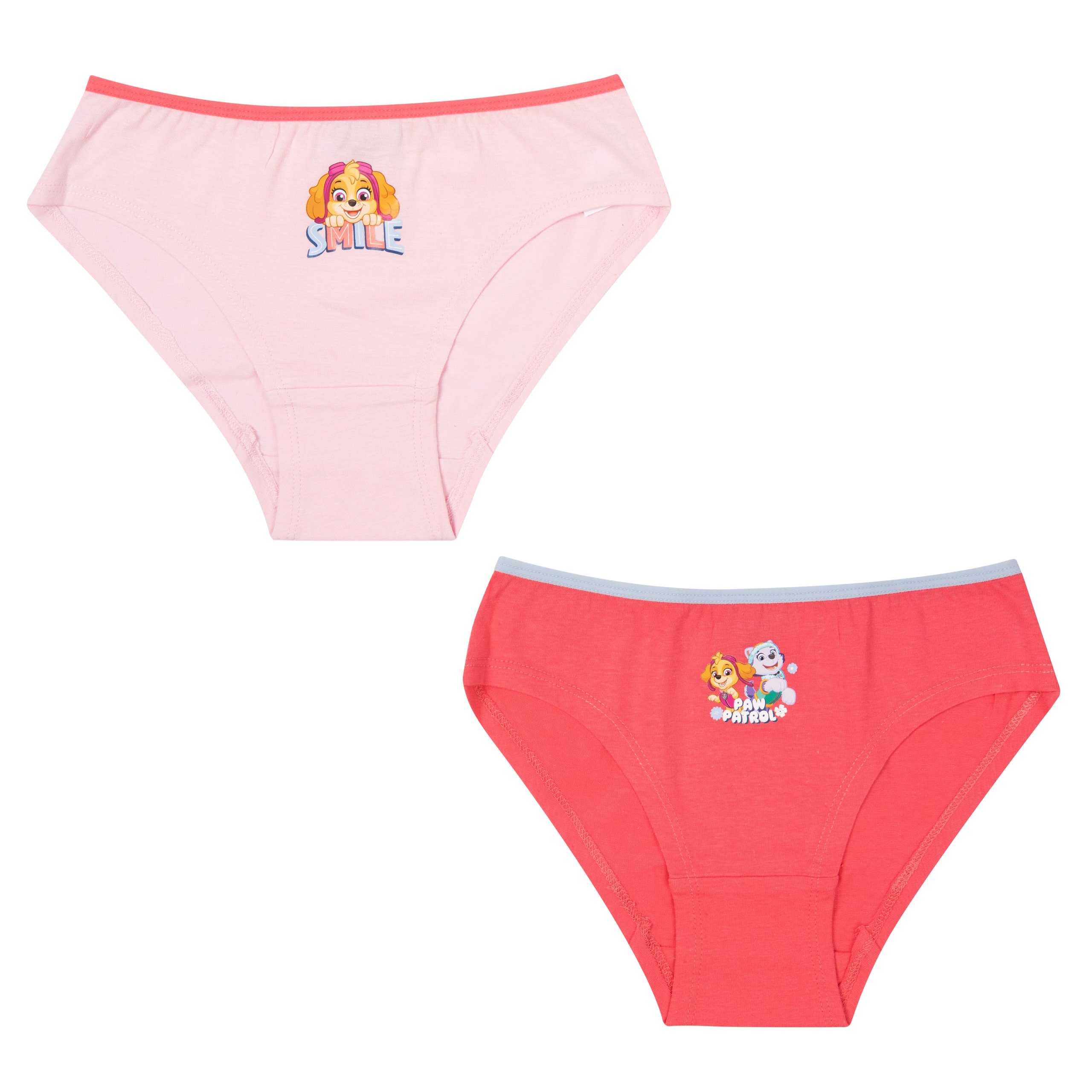 Pack) Rosa/Pink Patrol Labels® Unterhose United (2er Panty Paw Mädchen für