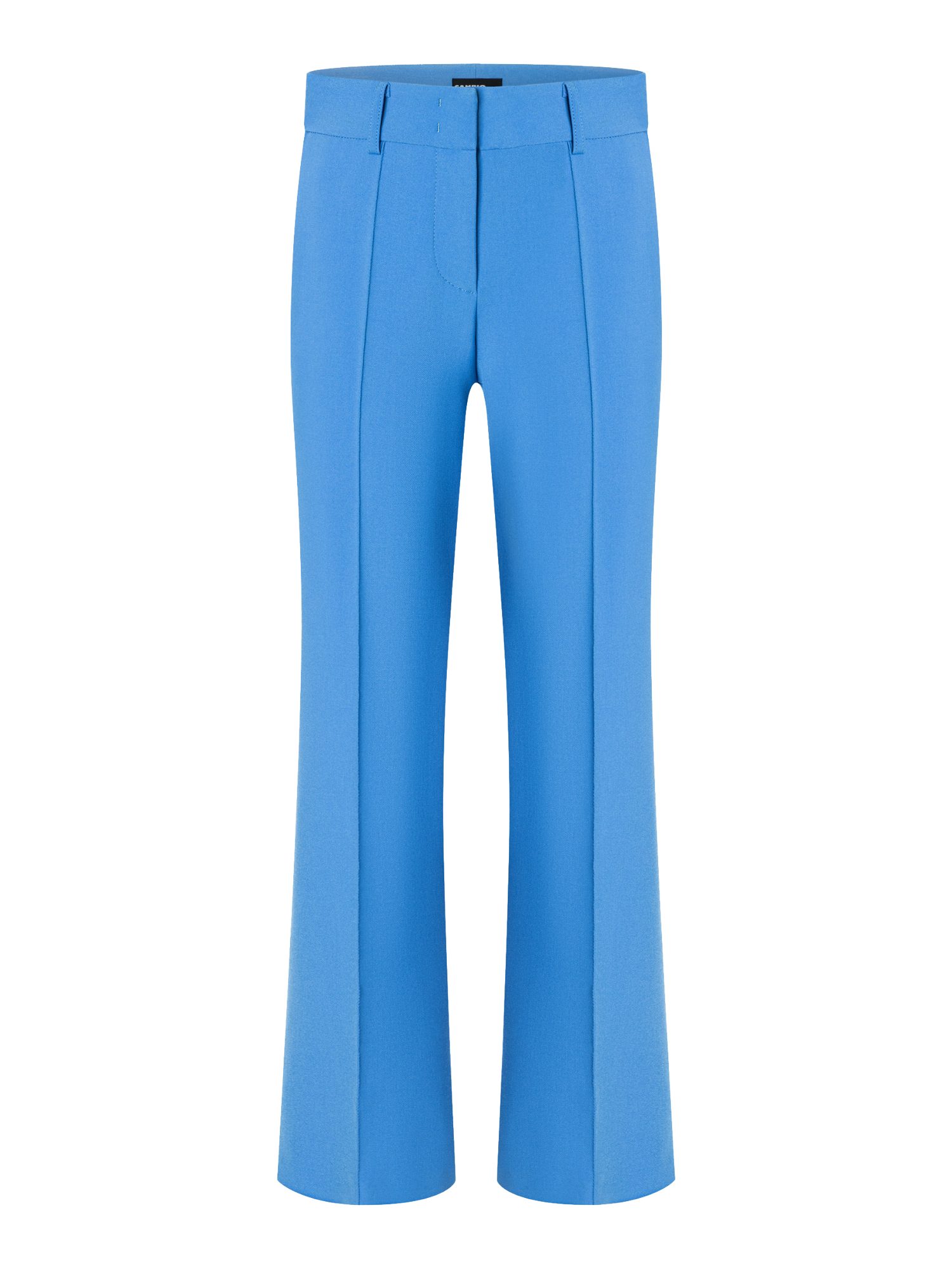 Cambio Stoffhose blau,Elegant,Polyester,Unifarben,Flared Fit,Mittel