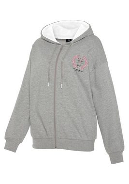 H.I.S Sweatjacke -Loungejacke mit schöner Stickerei, Loungeanzug