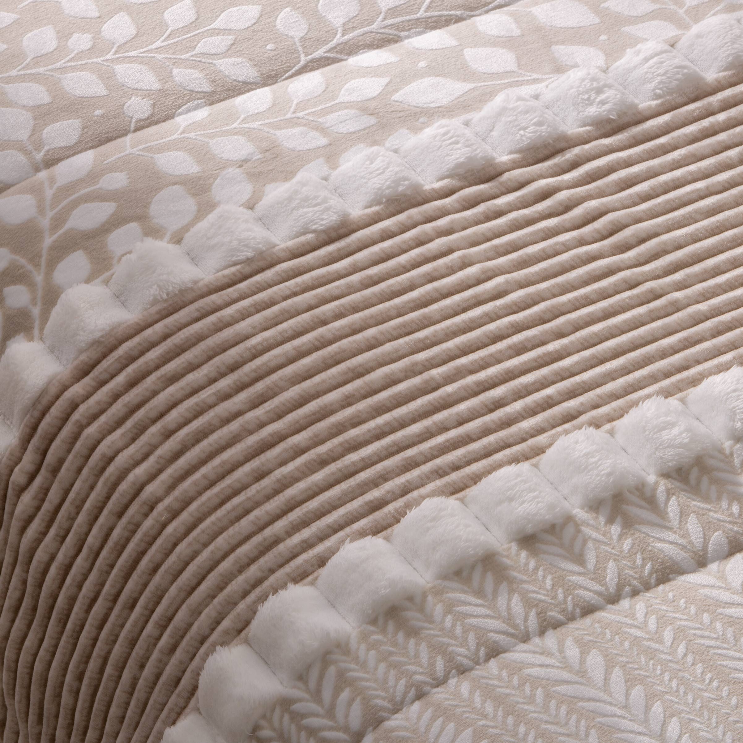 Überwurf weiche und warme Bettdecke, Manterol, 235x260cm, 2 x Kissenbezüge günstig online kaufen