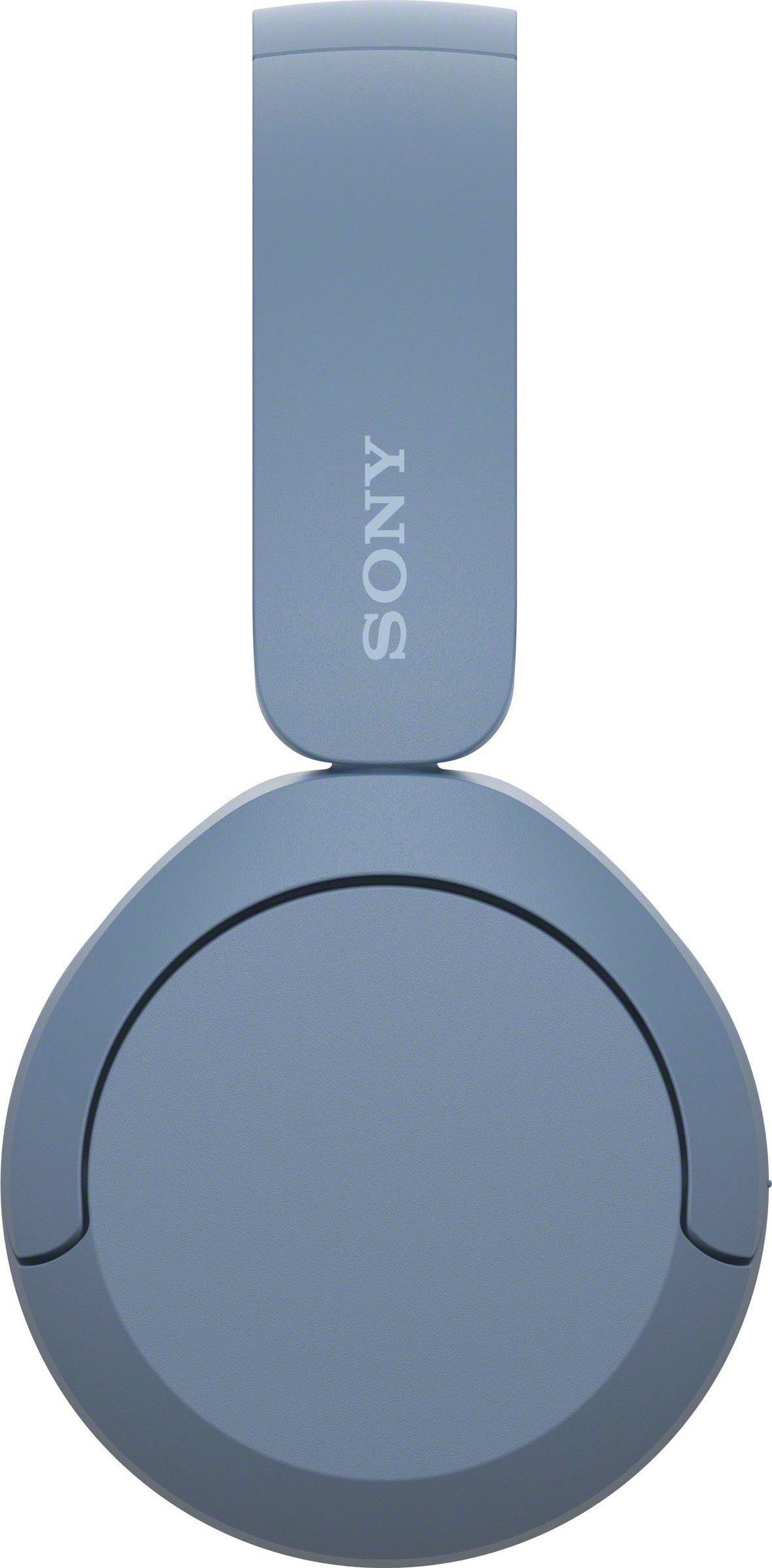 Std. WHCH520 (Freisprechfunktion, Google Siri, On-Ear-Kopfhörer 50 Rauschunterdrückung, Sony Akkulaufzeit) Bluetooth, Blau Assistant,