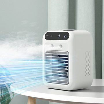 XDeer Heizkörper Mobile Klimageräte,Tragbarer Kühlventilator Mini Lüfter mit 2, Windgeschwindigkeiten,Desktop Verdunstungskühler mit Wasserkühlung