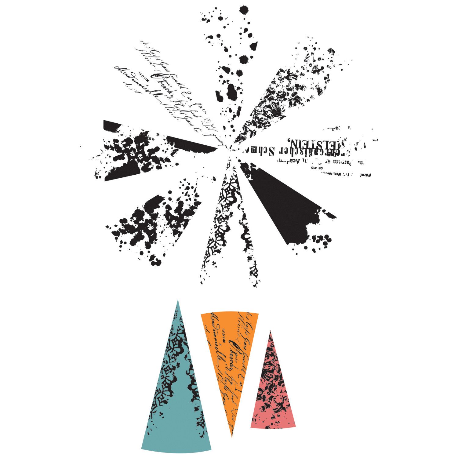 Sizzix Motivschablone Framelits Stanzschablone und Clear Stamps, by 49 and Market