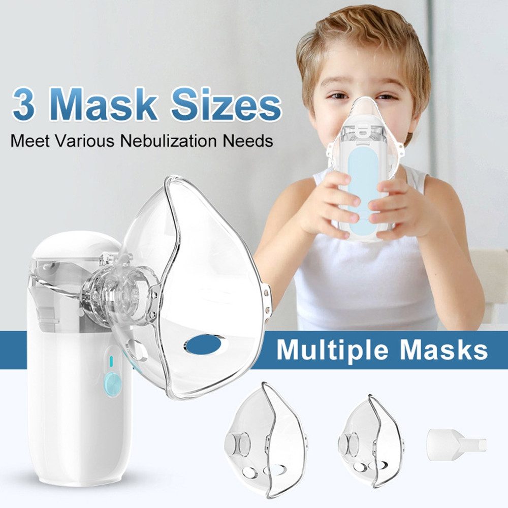 SSY Mini-Inhalator Ultraschall-Inhalationsgerät für Kinder, Einfache Handhabung Vielseitig einsetzbar, Ultraschall-Technologie Leise & Tragbar – Bild 3 von 5