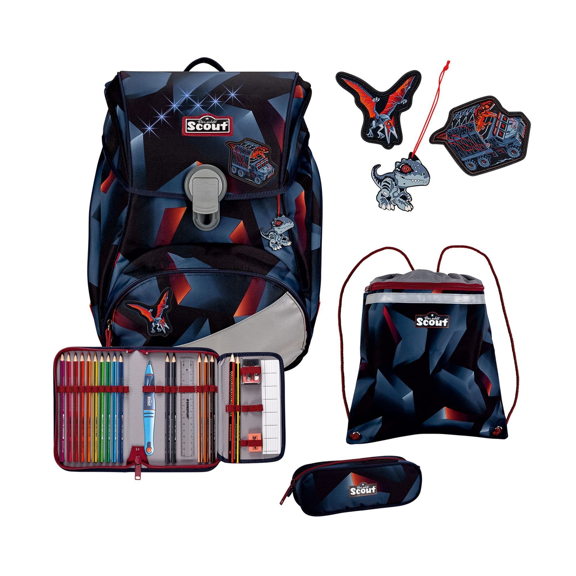 Scout Schulranzen Alpha (4-tlg), Polyester