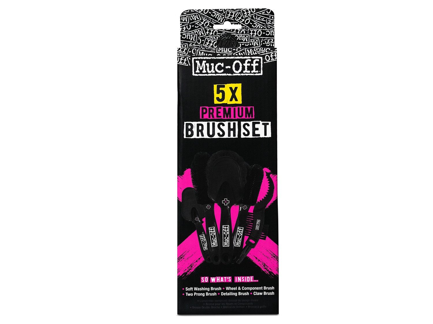 Muc-Off Reinigung Fahrrad 5x Brush Set Zweiradreiniger