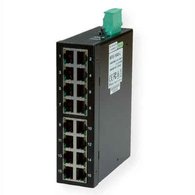 ROLINE Industrie Switch 16x RJ-45, unmanaged Netzwerk-Switch
