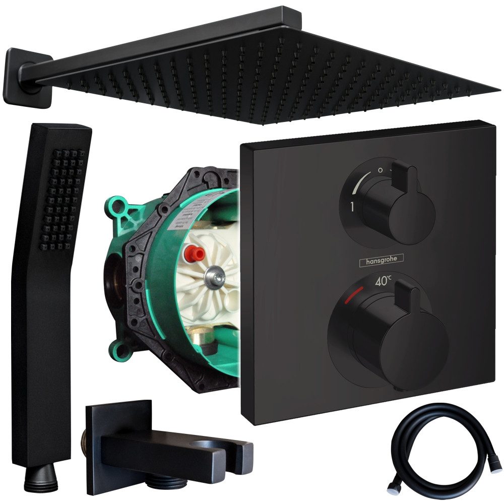 Hansgrohe und Jowi Duscharmatur Ecostat Square Thermostat, Duschsystem mit günstig online kaufen