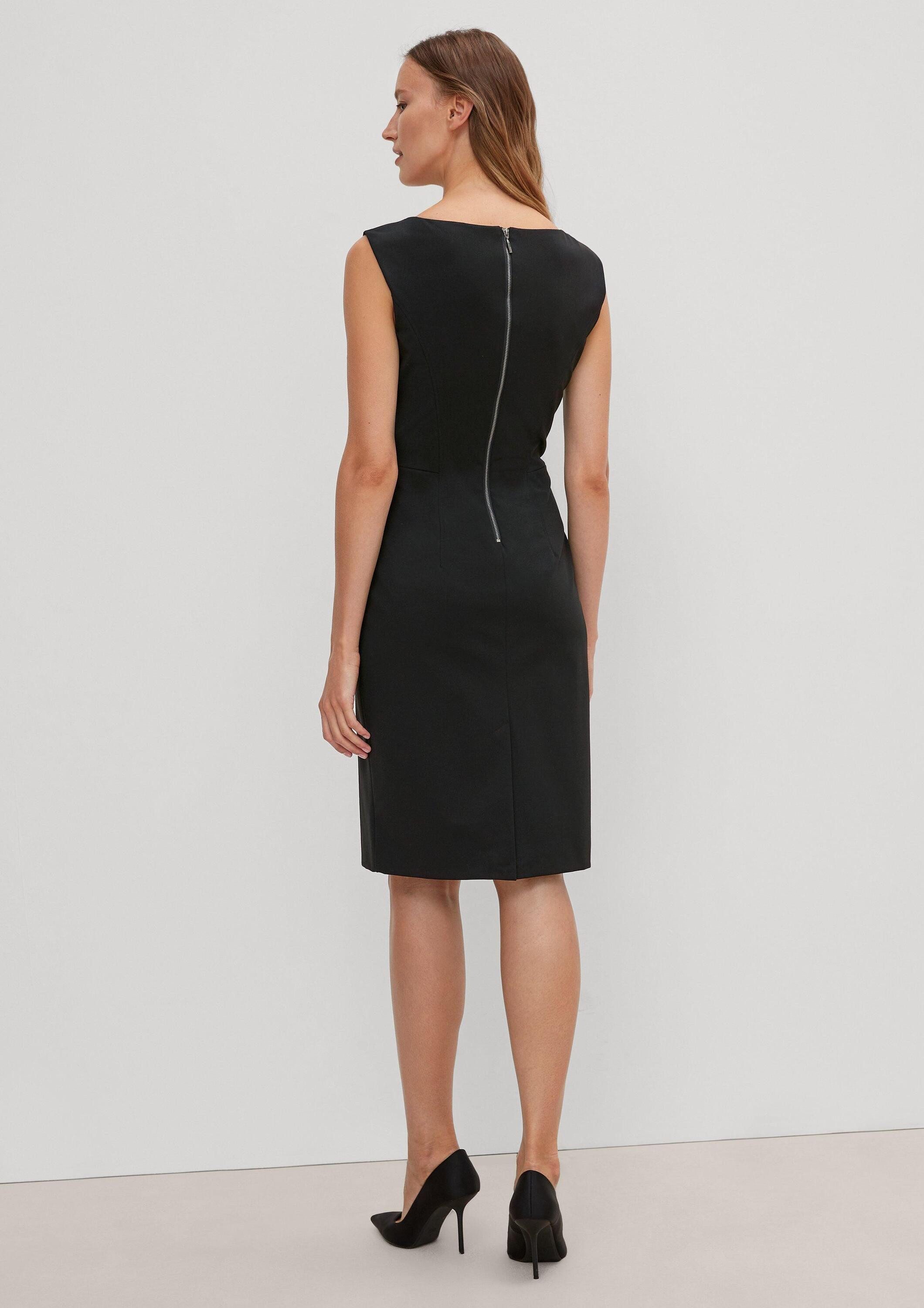 comma Minikleid Kleid Etuikleid aus Viskosestretch