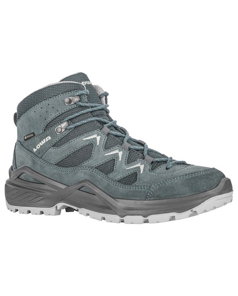 Lowa Sirkos Evo Mid GTX (Veloursleder/Textil, wasserdicht) jeansblau/grau W günstig online kaufen
