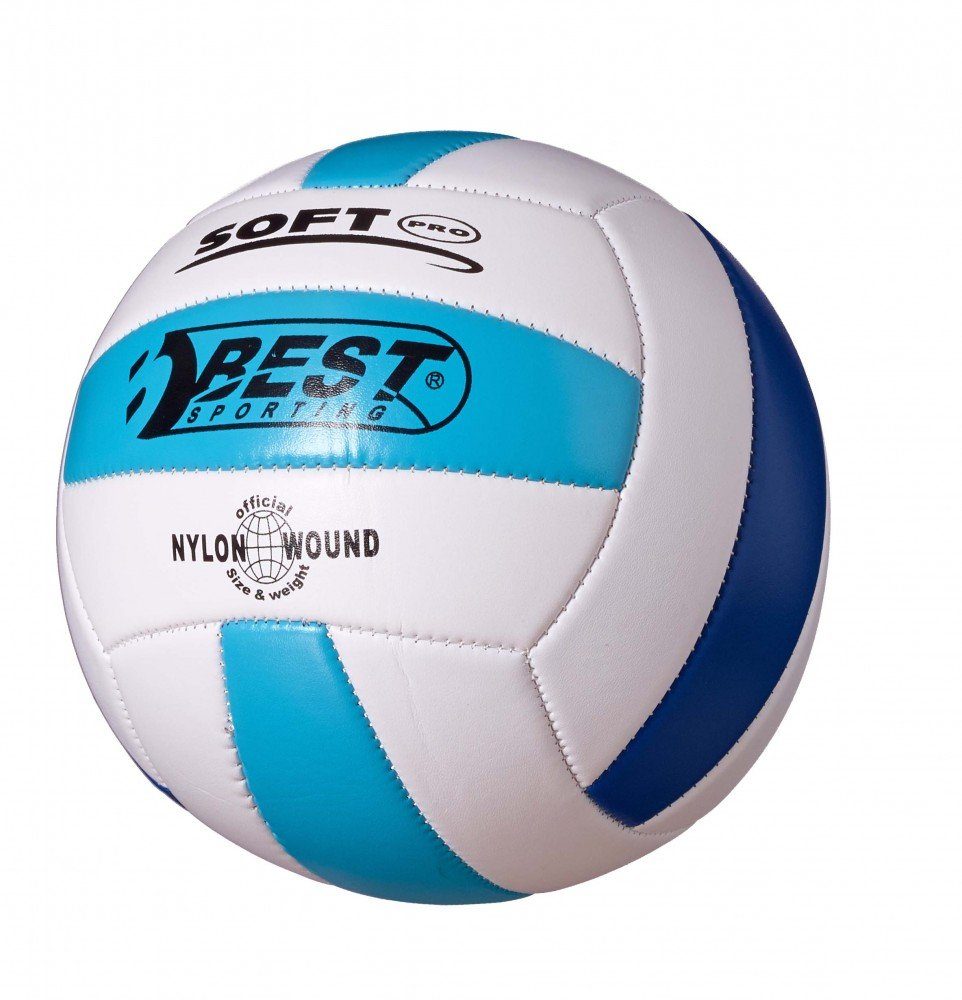 Best Sporting Volleyball weiß/hellblau/blau