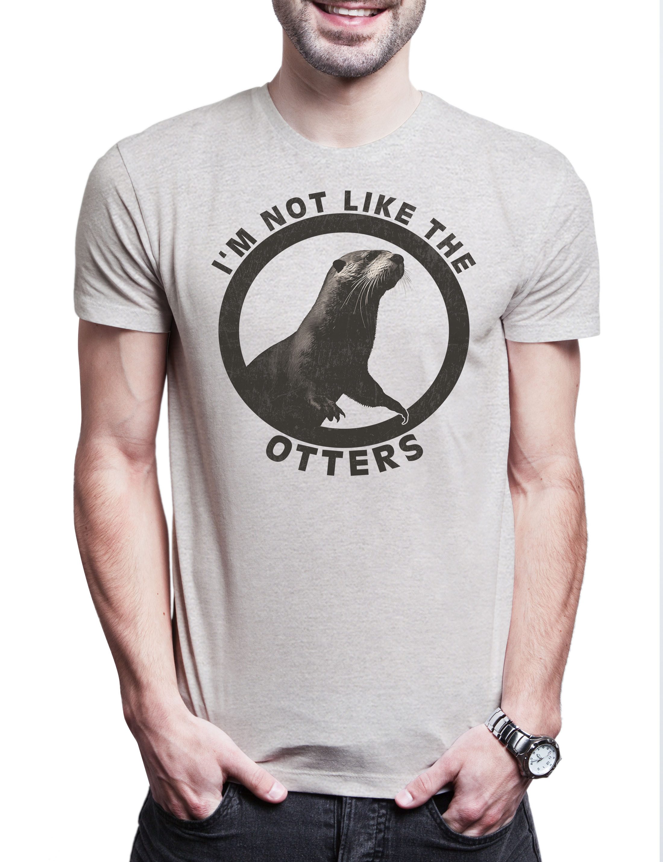 Urban Backwoods Print-Shirt I'm Not Like The Otters Herren T-Shirt Others Wildlife lontra Nutria (1-tlg) Fischotter Seeotter Viral Meme
