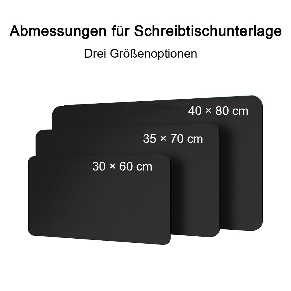 TUWENA Mauspad Schreibtischunterlage, Rutschfeste Tischunterlage Schreibunter Mauspad, Leder Mauspad, Multifunktionales Office Mousepad Schreibtisch Zubehör