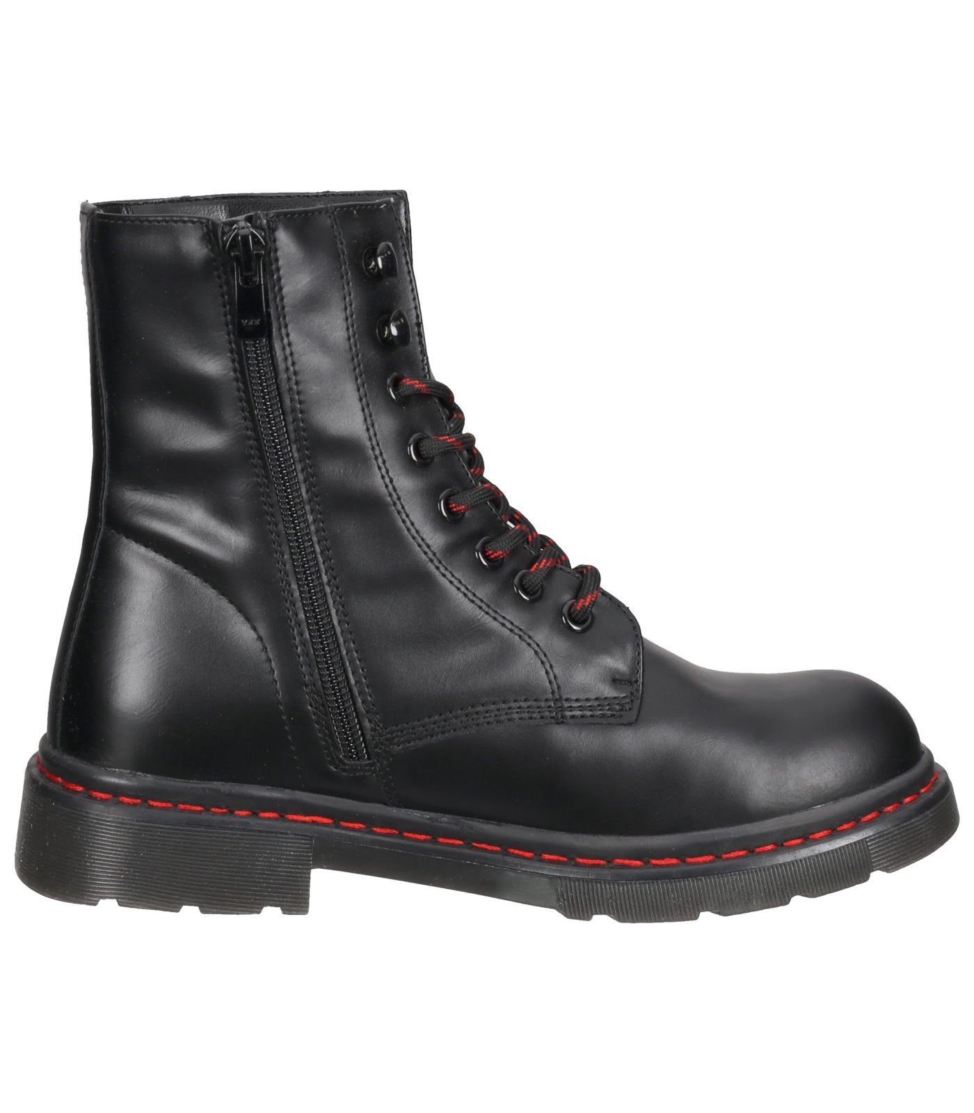 Allblack Gerli by Dockers Stiefelette Lederimitat Schnürstiefelette